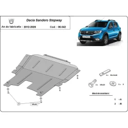 Stalowa osłona silnika Dacia Sandero II Stepway (2012-2020)